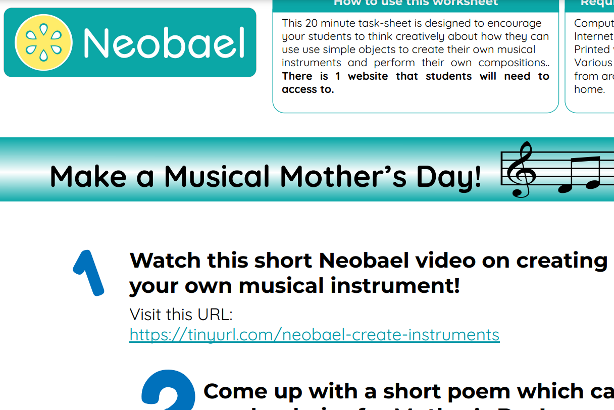 Make a Musical Mother’s Day!