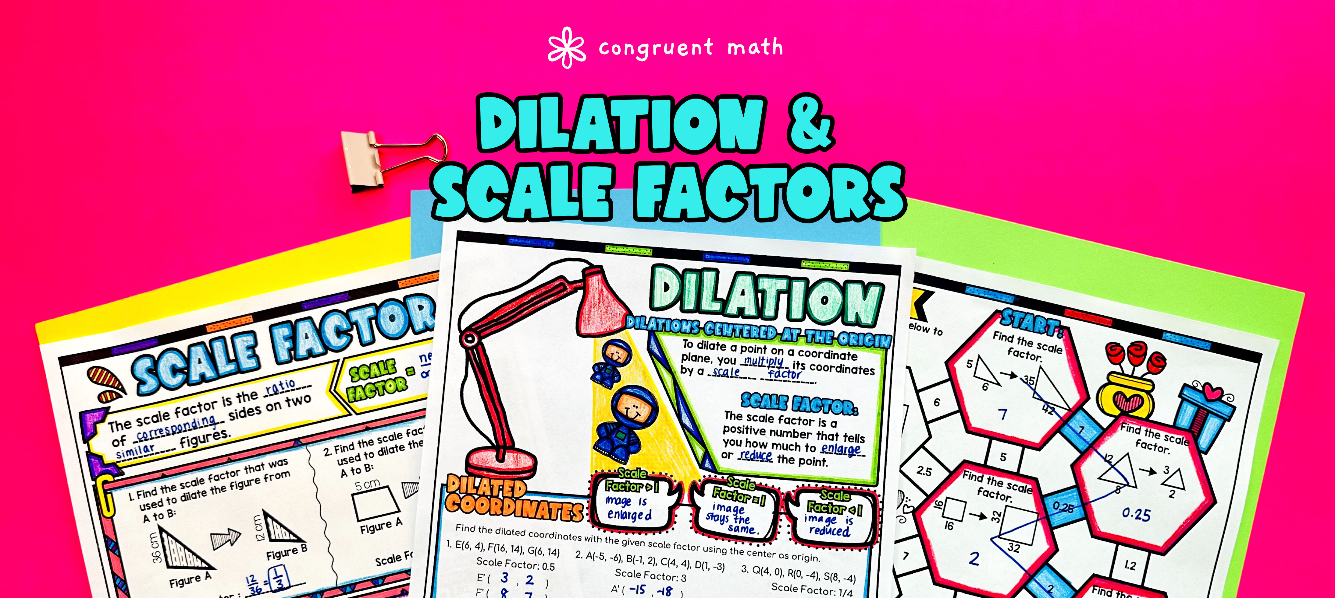Dilations, Scale Factors & Transformations Lesson Plan