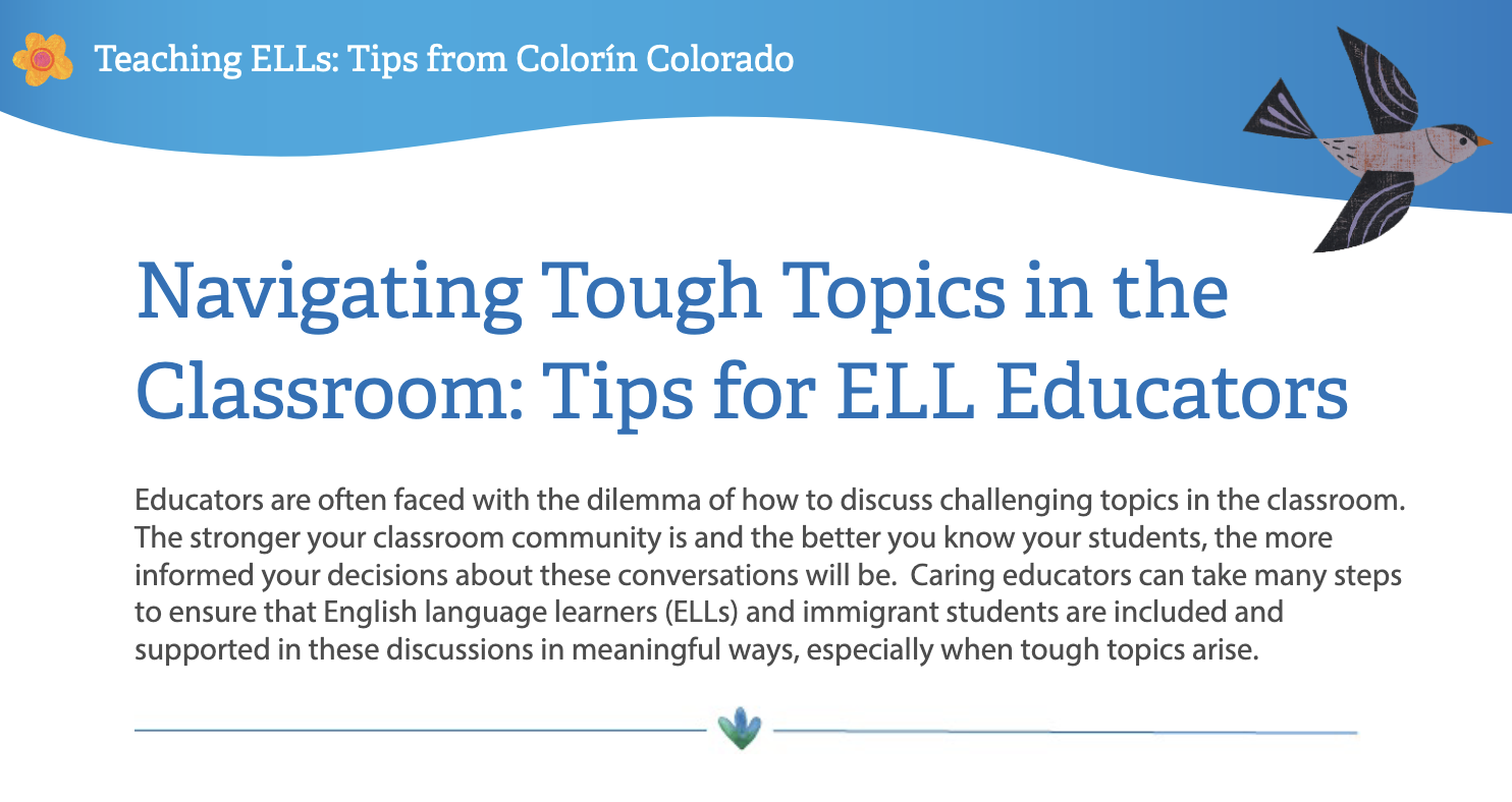  Navigating Tough Topics in the Classroom: Tips for ELL Educators