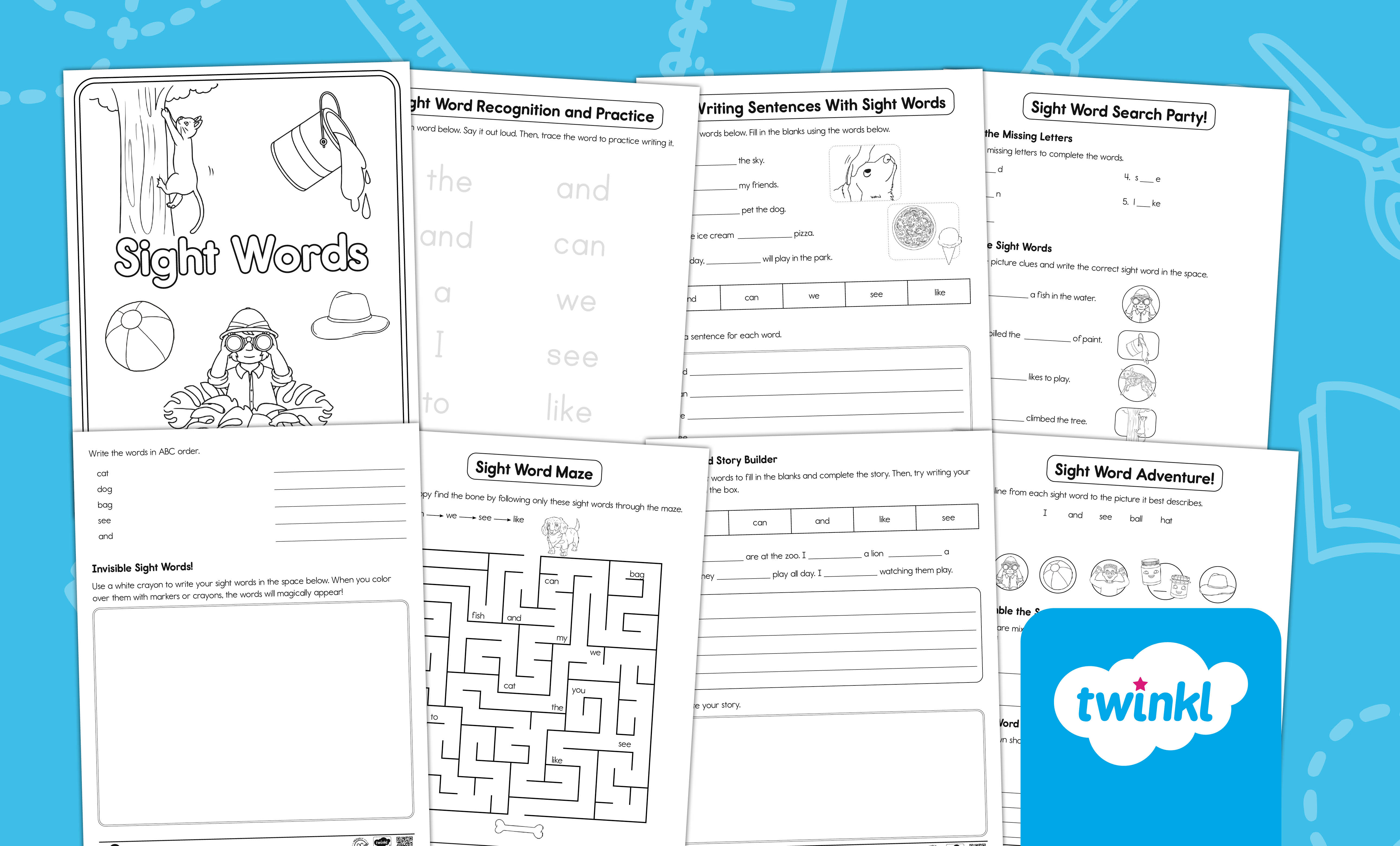 First Grade Sight Words Activity Booklet