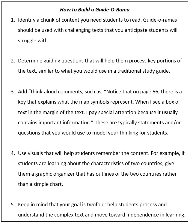 guide-o-rama example