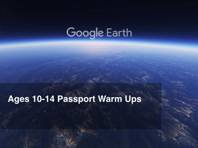 Google Earth Education: Grades 6-8 Passport Warm Ups