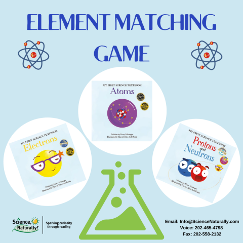 Element Matching Game from My First Science Textbook Series