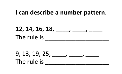 Number Sequences and Patterns