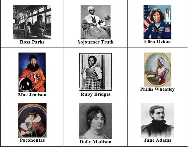 Women In History - match cards